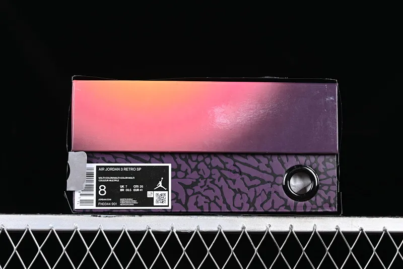 All categories Air Jordan Jordan series basketball shoes Air Jordan 3 OG version J.Balvin x Air Jordan 3 Retro AJ3 Joe 3 rainbow gradient FN0344-901